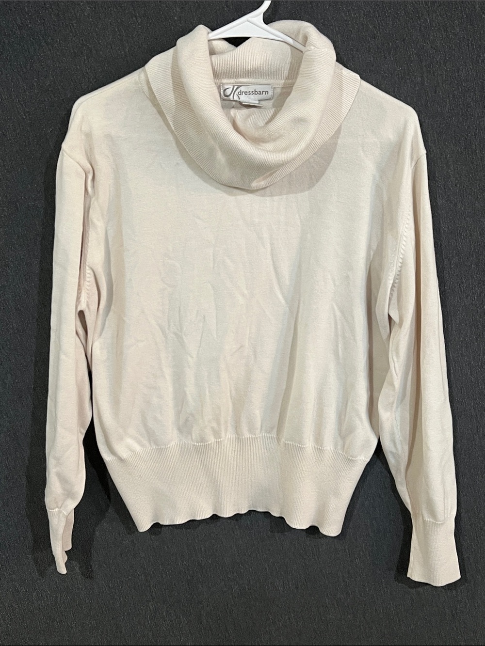 dressbarn Cream Cowl Neck Sweater